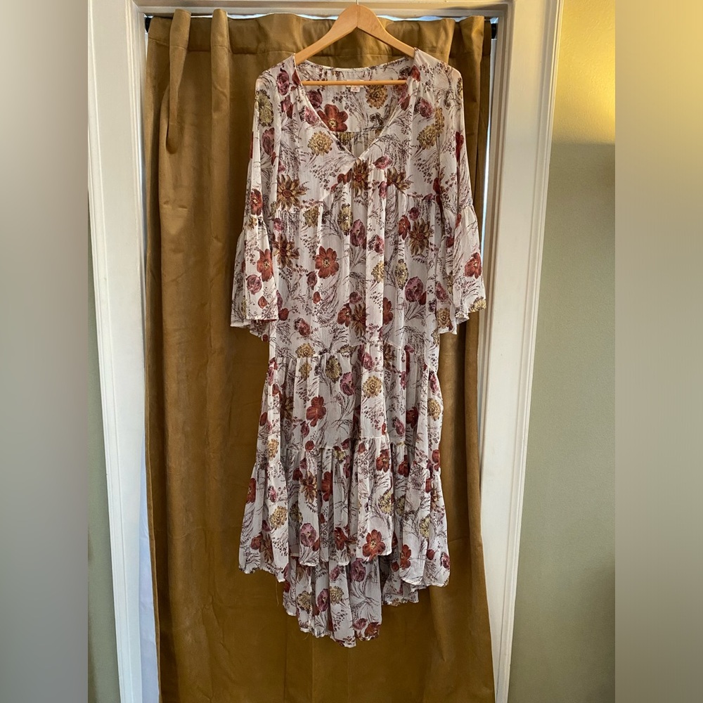 Sheer boho maxi dress
